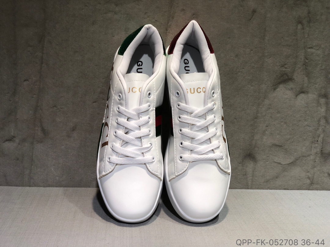 110 Gucci古驰 简约小白鞋 二层皮板鞋