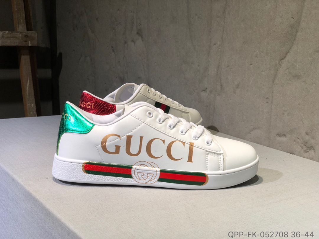 110 Gucci古驰 简约小白鞋 二层皮板鞋