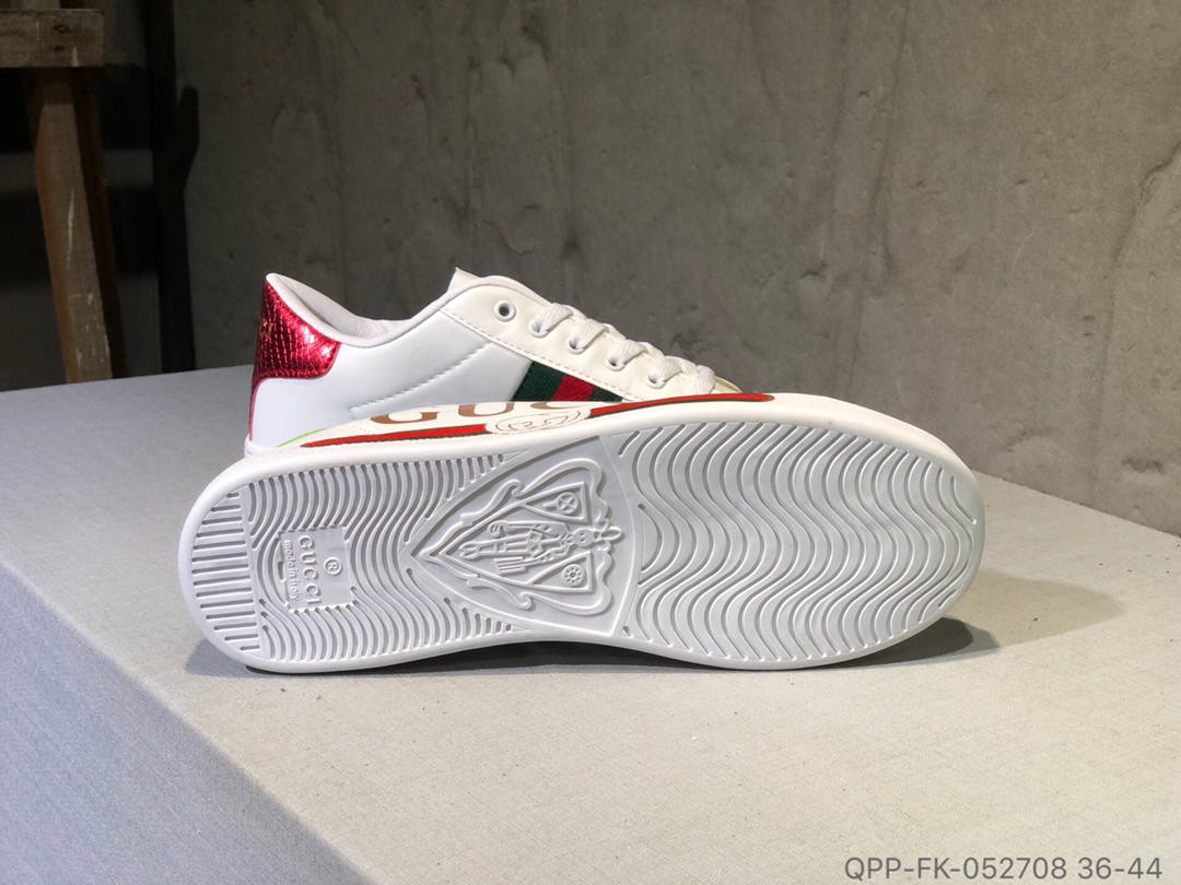 110 Gucci古驰 简约小白鞋 二层皮板鞋