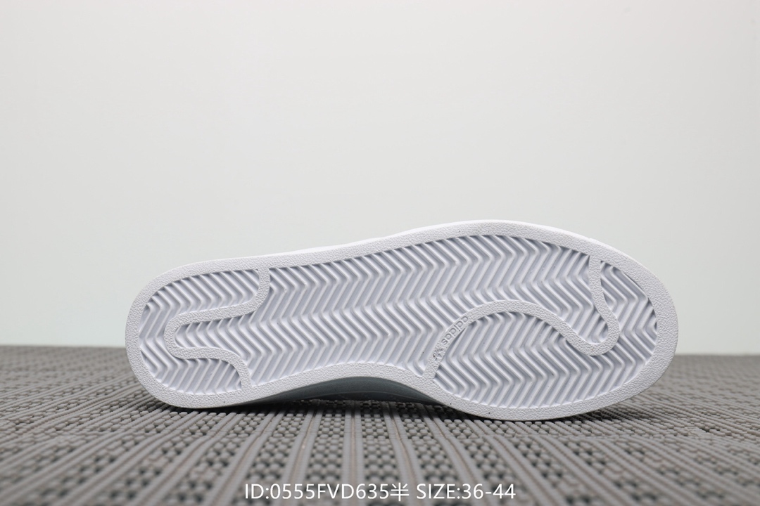 70  阿迪达斯Adidas Superstar 经典款休闲小白鞋 带半码 三叶草贝壳头板鞋