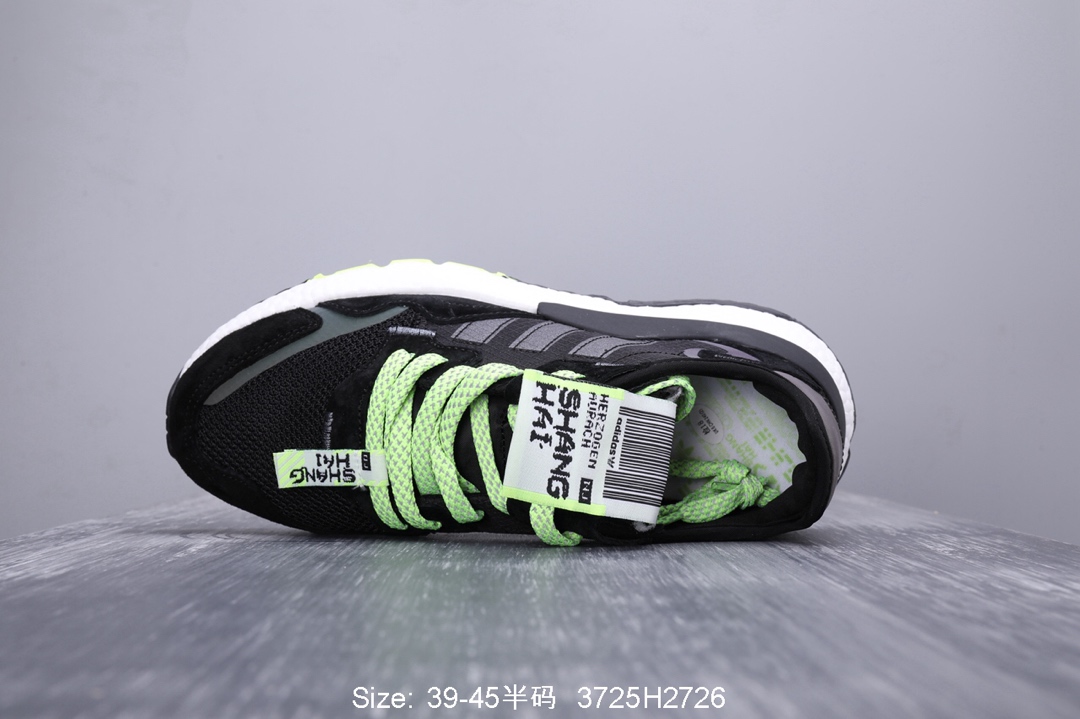 140真标半码！ 阿迪达斯 三叶草adidas Originals 2019 Nite Jogger Boost 夜行者系列 爆米花复古休闲运动百搭跑鞋 性比价版本