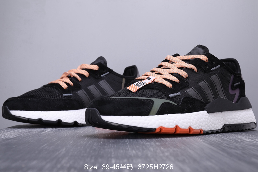 140真标半码！ 阿迪达斯 三叶草adidas Originals 2019 Nite Jogger Boost 夜行者系列 爆米花复古休闲运动百搭跑鞋 性比价版本！