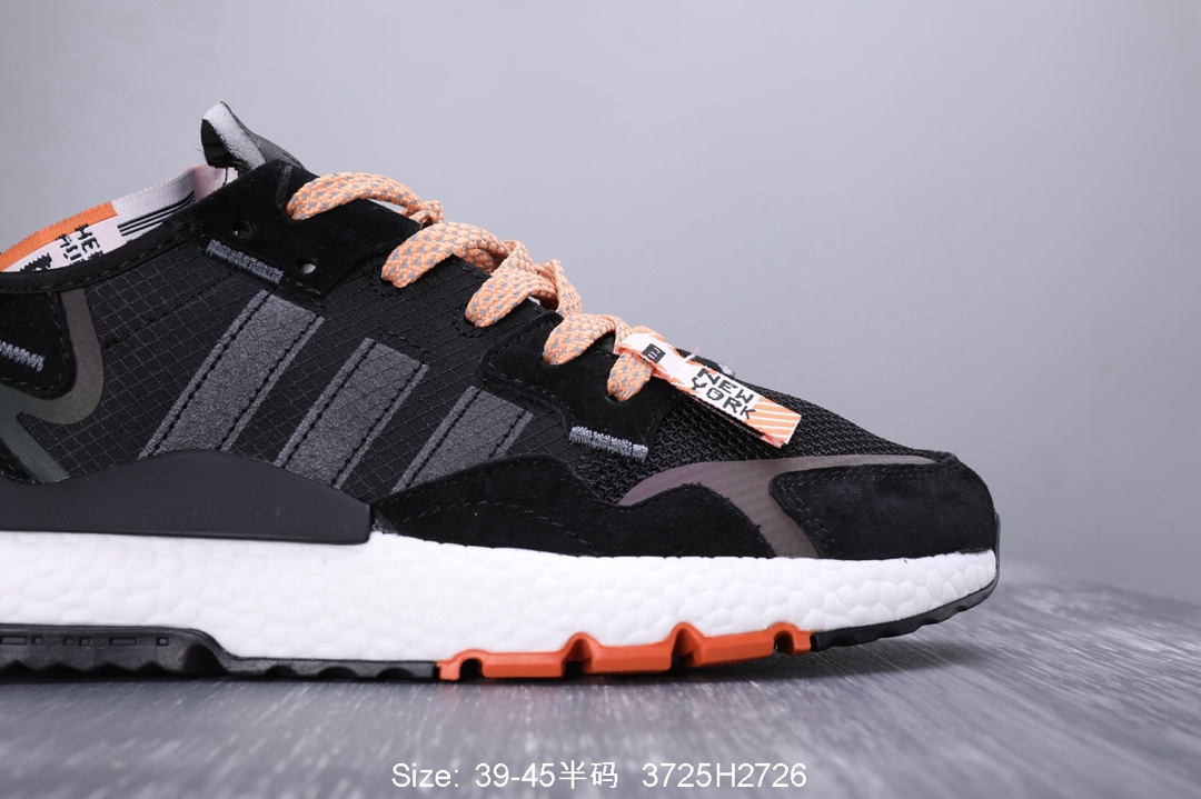 140真标半码！ 阿迪达斯 三叶草adidas Originals 2019 Nite Jogger Boost 夜行者系列 爆米花复古休闲运动百搭跑鞋 性比价版本！