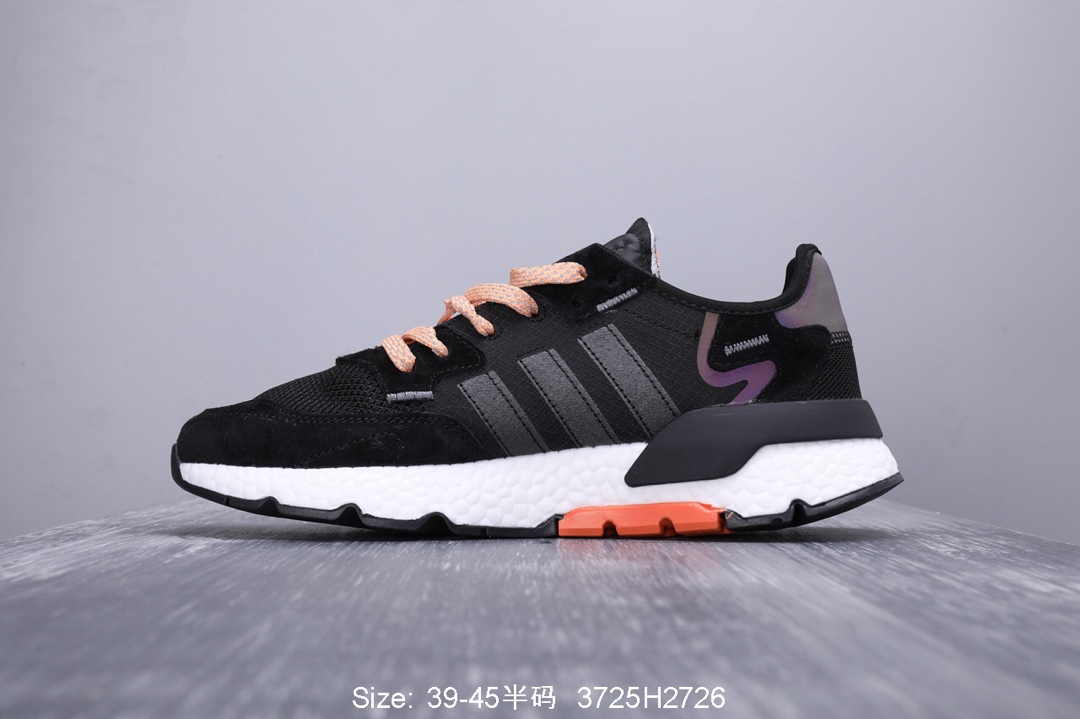 140真标半码！ 阿迪达斯 三叶草adidas Originals 2019 Nite Jogger Boost 夜行者系列 爆米花复古休闲运动百搭跑鞋 性比价版本！