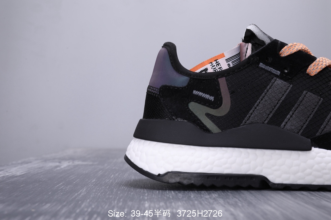 140真标半码！ 阿迪达斯 三叶草adidas Originals 2019 Nite Jogger Boost 夜行者系列 爆米花复古休闲运动百搭跑鞋 性比价版本！