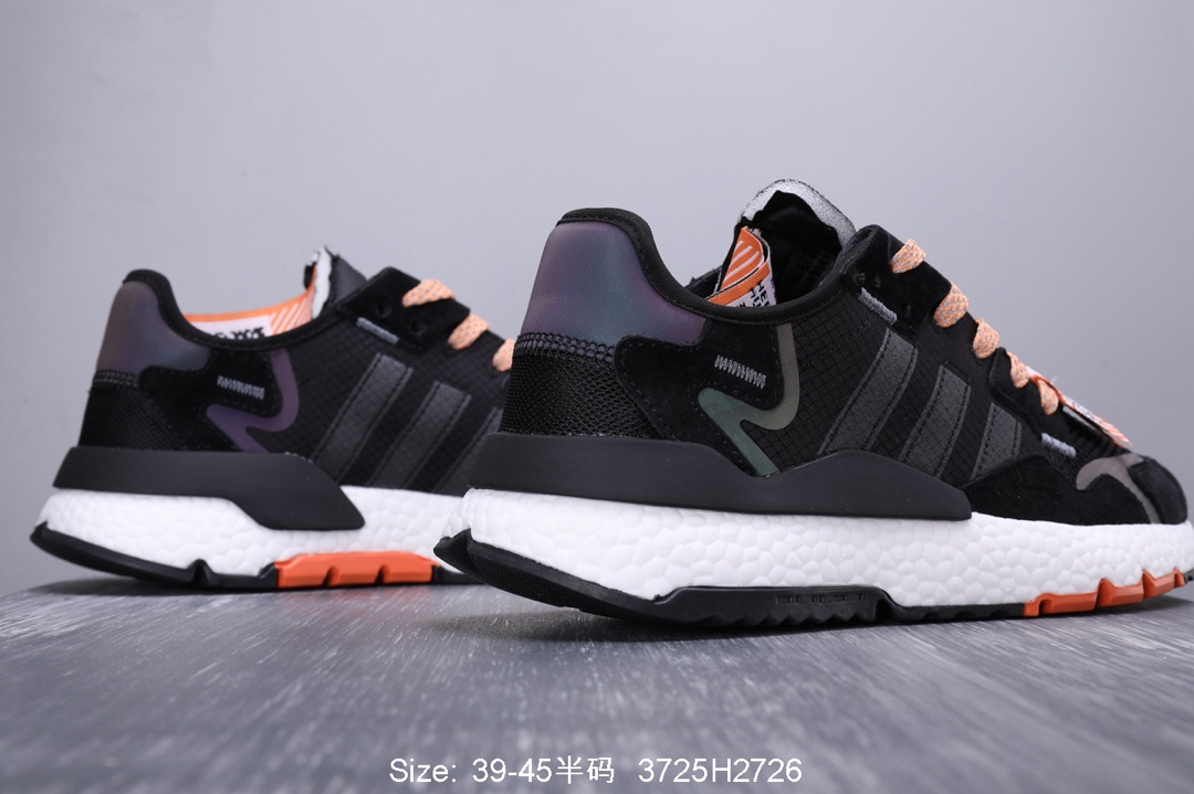 140真标半码！ 阿迪达斯 三叶草adidas Originals 2019 Nite Jogger Boost 夜行者系列 爆米花复古休闲运动百搭跑鞋 性比价版本！