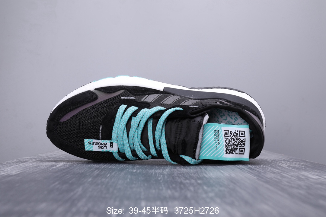 140真标半码！ 阿迪达斯 三叶草adidas Originals 2019 Nite Jogger Boost 夜行者系列 爆米花复古休闲运动百搭跑鞋 性比价版本！