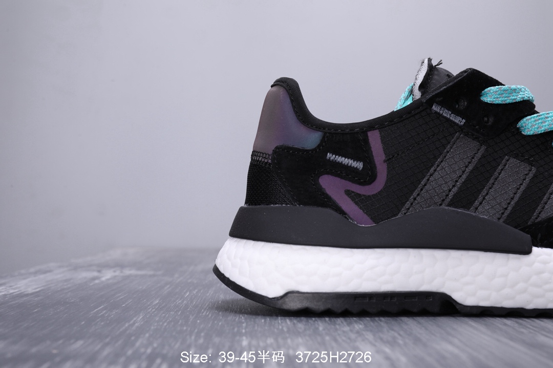 140真标半码！ 阿迪达斯 三叶草adidas Originals 2019 Nite Jogger Boost 夜行者系列 爆米花复古休闲运动百搭跑鞋 性比价版本！