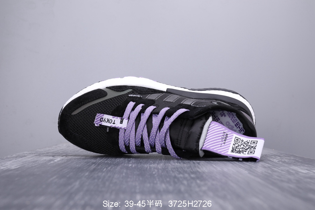 140真标半码！ 阿迪达斯 三叶草adidas Originals 2019 Nite Jogger Boost 夜行者系列 爆米花复古休闲运动百搭跑鞋 性比价版本！