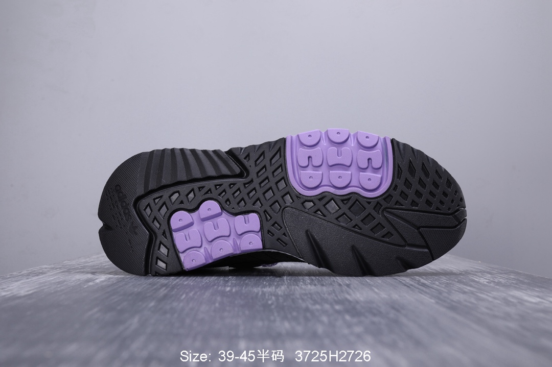 140真标半码！ 阿迪达斯 三叶草adidas Originals 2019 Nite Jogger Boost 夜行者系列 爆米花复古休闲运动百搭跑鞋 性比价版本！
