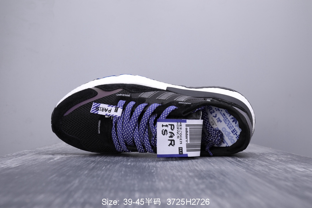 140真标半码！ 阿迪达斯 三叶草adidas Originals 2019 Nite Jogger Boost 夜行者系列 爆米花复古休闲运动百搭跑鞋 性比价版本！
