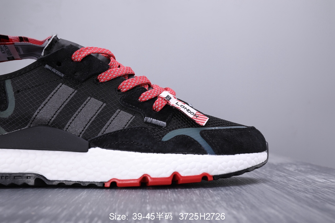 140真标半码！ 阿迪达斯 三叶草adidas Originals 2019 Nite Jogger Boost 夜行者系列 爆米花复古休闲运动百搭跑鞋 性比价版本！