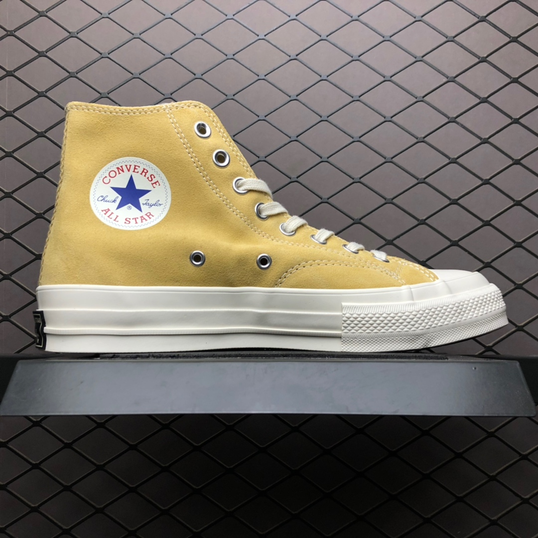 200 NIGO独立品牌19ss再度联名 HUMAN MADE x Converse 匡威 Addict Chuck Taylor All Star Zip Hi ”beige suede” 成瘾者高帮硫化休闲皮革板鞋