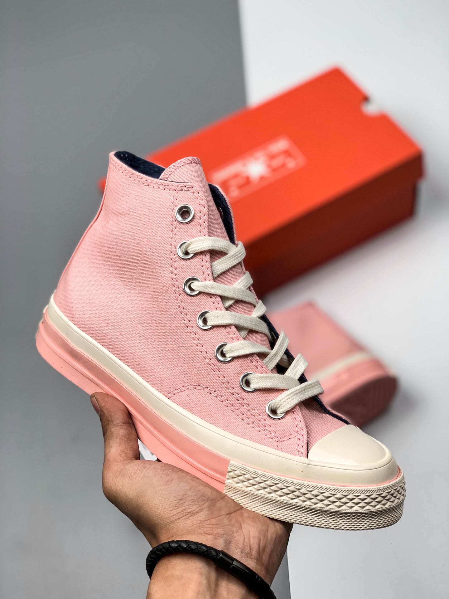 170 最美女神配色出货！Converse 匡威1970s 女神樱花粉官方全新鞋楦定型