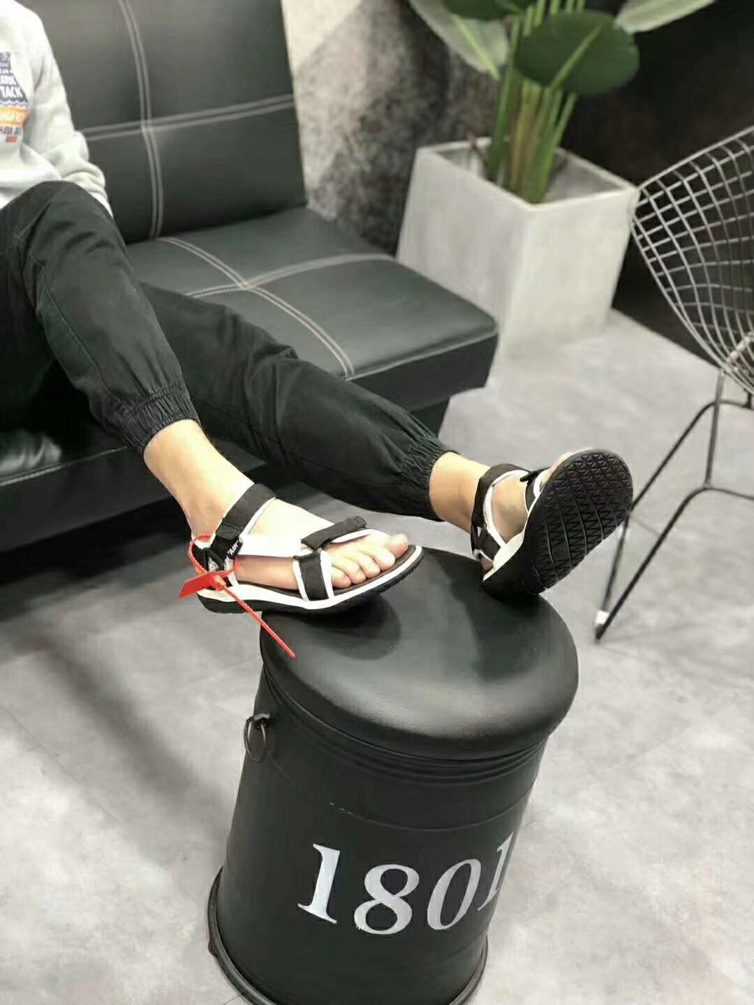 140 2019网红明星上脚爆款【官方正确版独家首发出货，36-45  】 off-white for Nike ”Nike Air Huarache” Boaverton Oregon USA C.2019-Teva 字样以彰显联名身份。