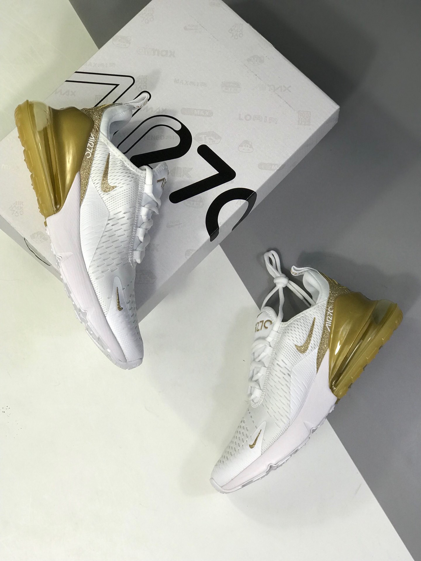 180公司级原装  NIKE AIR MAX 270 Stephanie 女子大气垫跑鞋 官网强力操作主推款CD8497-019