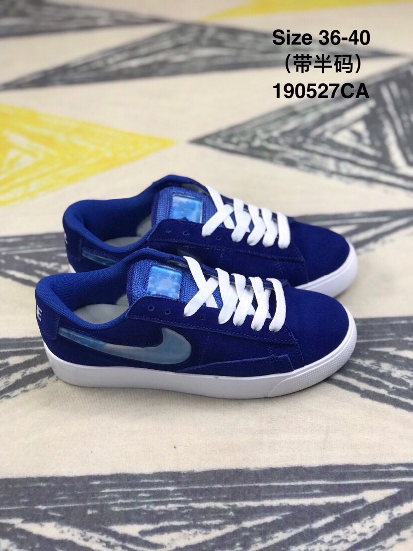 90 耐克 女鞋 NIKE BLAZER LOW开拓者果冻勾低帮板鞋