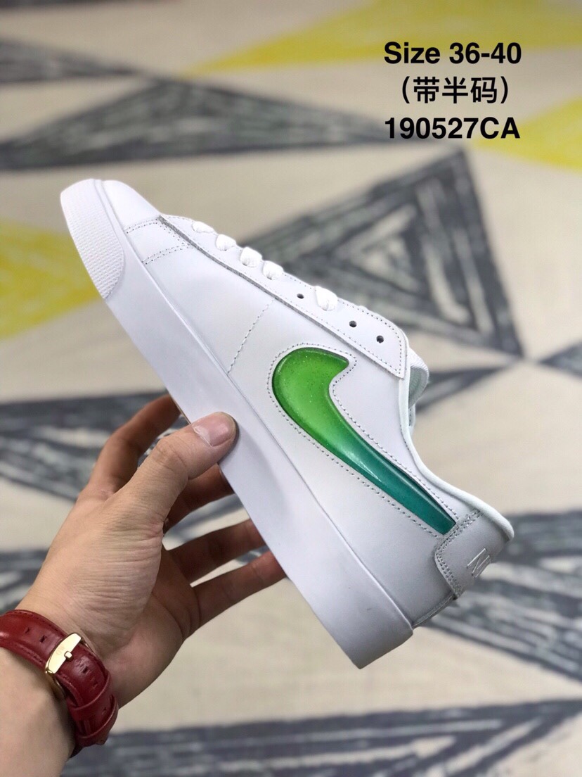 90 耐克 女鞋 NIKE BLAZER LOW开拓者果冻勾低帮板鞋