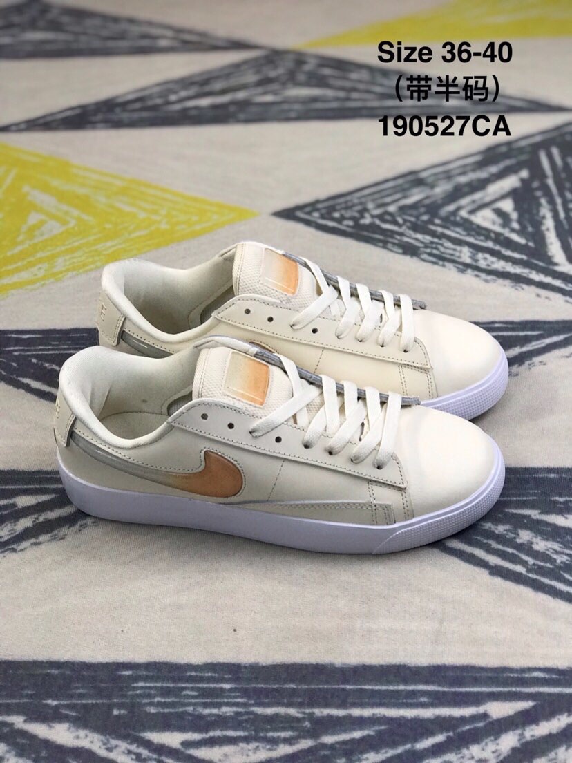 90 耐克 女鞋 NIKE BLAZER LOW开拓者果冻勾低帮板鞋