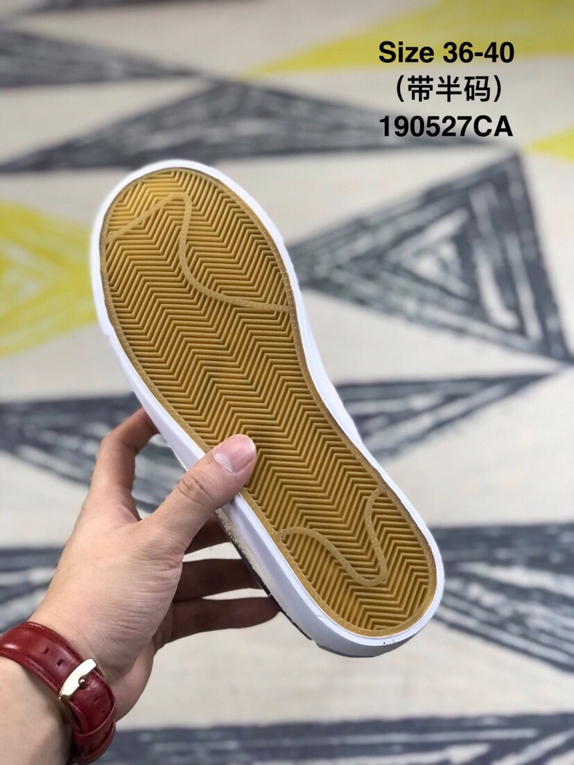 90 耐克 女鞋 NIKE BLAZER LOW开拓者果冻勾低帮板鞋