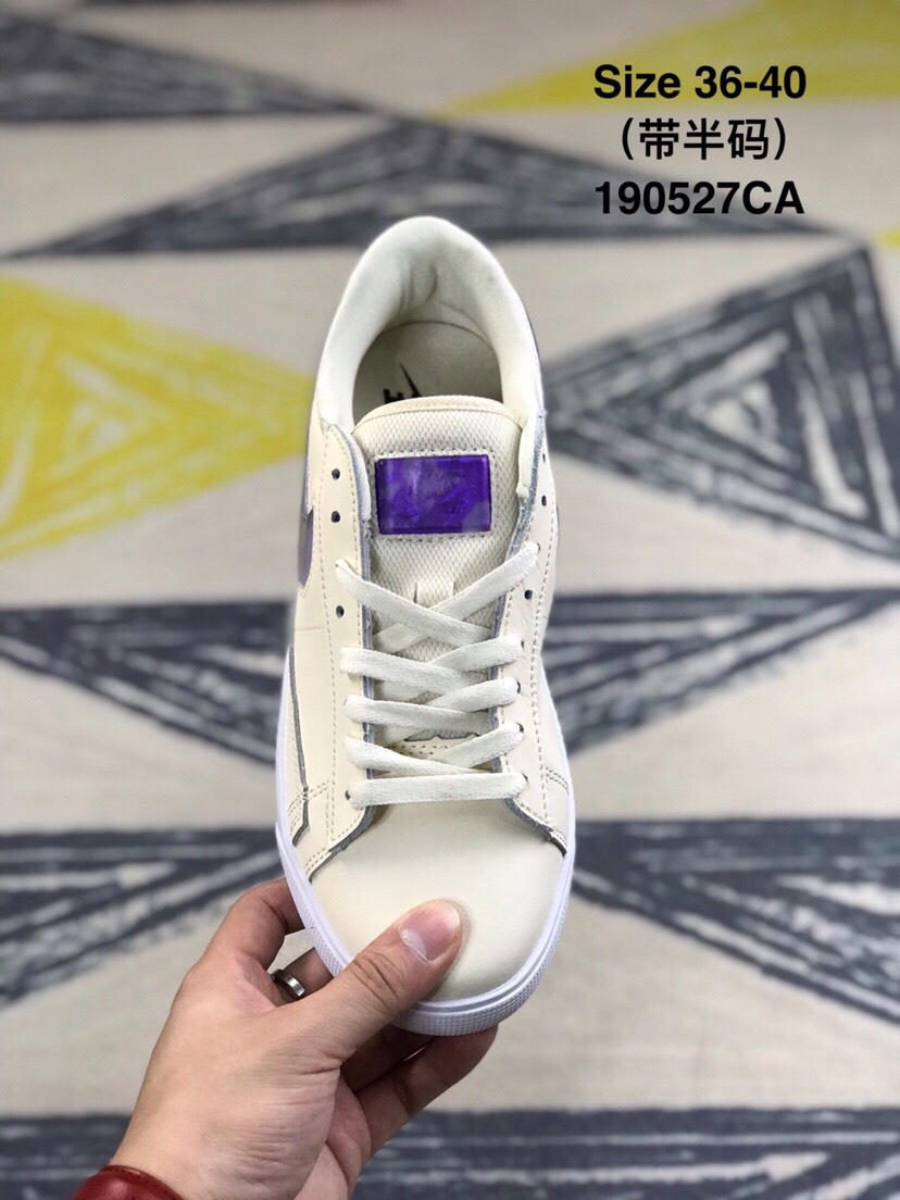 90 耐克 女鞋 NIKE BLAZER LOW开拓者果冻勾低帮板鞋