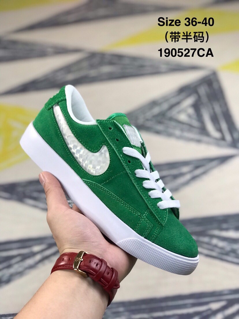 90 耐克 女鞋 NIKE BLAZER LOW开拓者果冻勾低帮板鞋