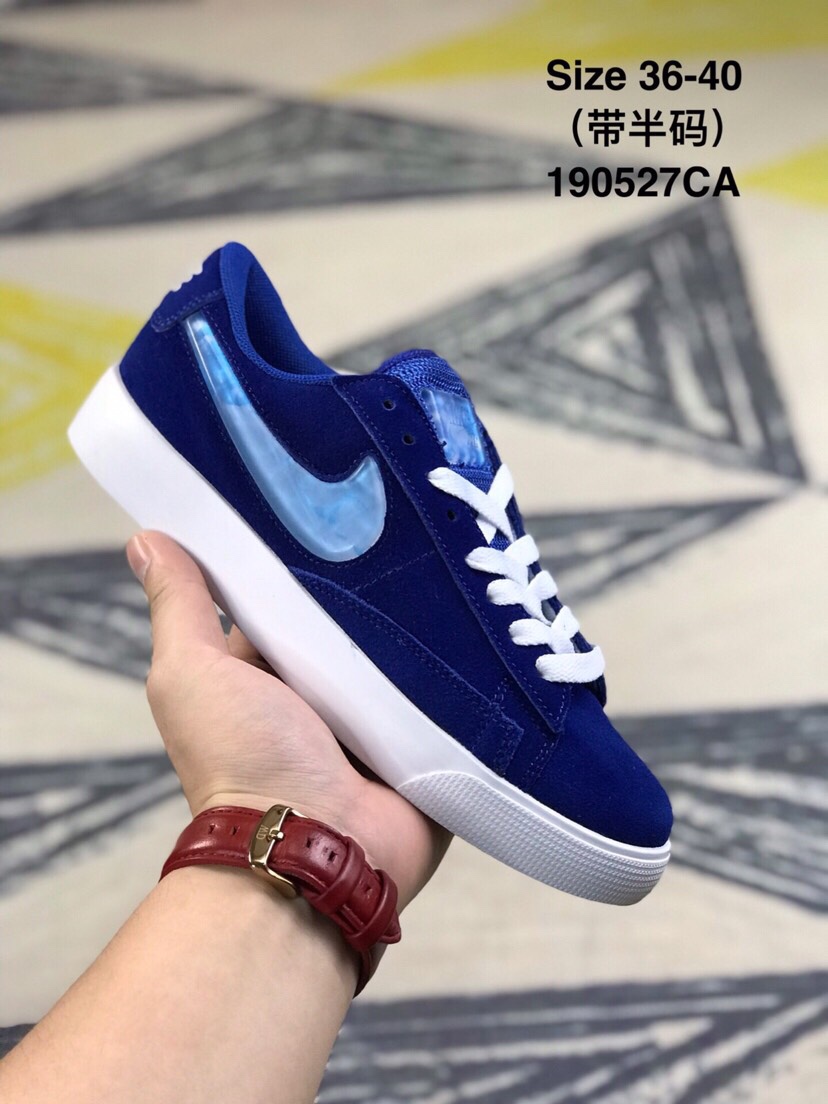 90 耐克 女鞋 NIKE BLAZER LOW开拓者果冻勾低帮板鞋