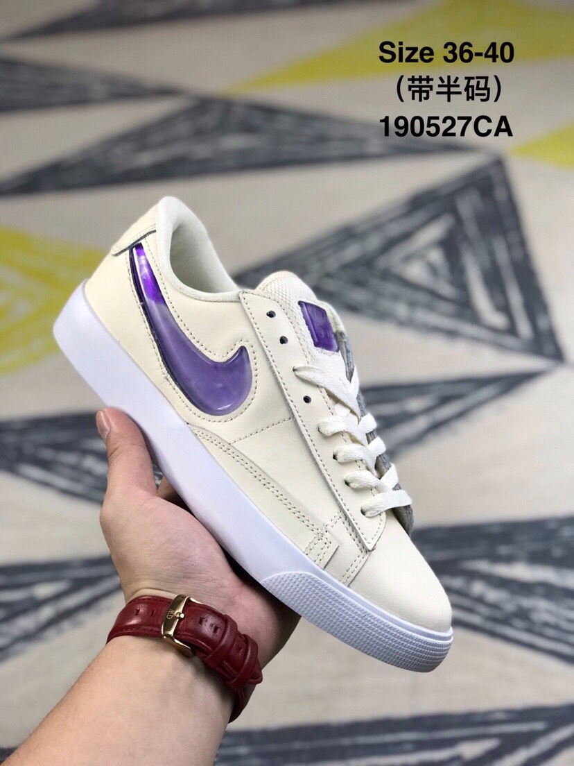 90 耐克 女鞋 NIKE BLAZER LOW开拓者果冻勾低帮板鞋