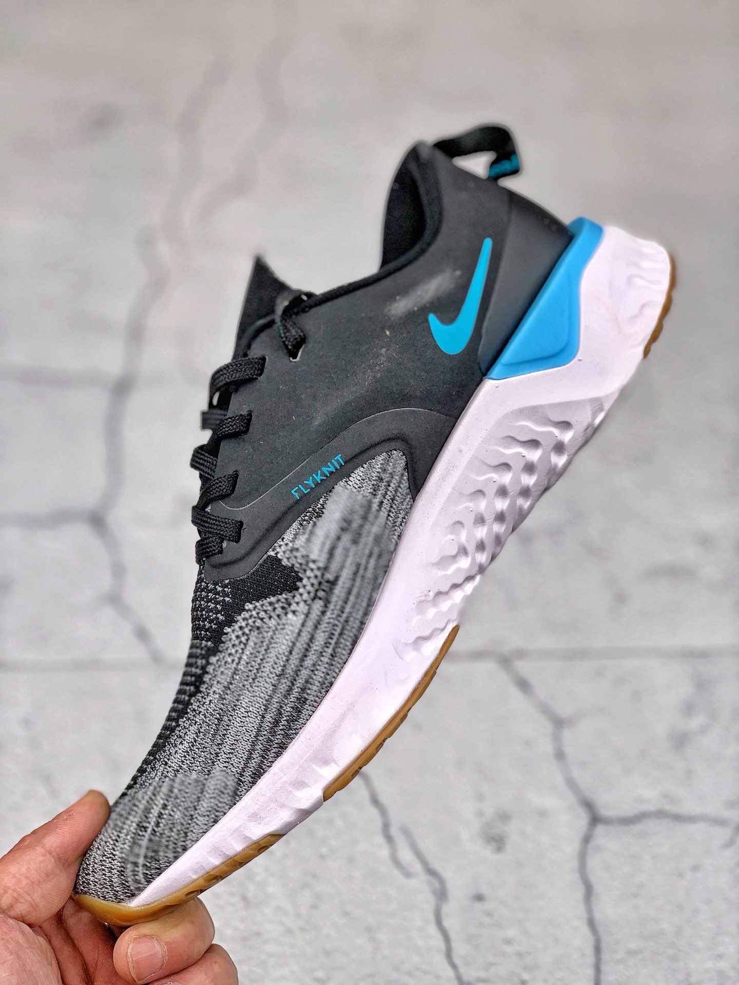 180 耐克公司级NIKE Odyssey React Flyknit 2奥德赛瑞亚二代高弹休闲运动慢跑鞋