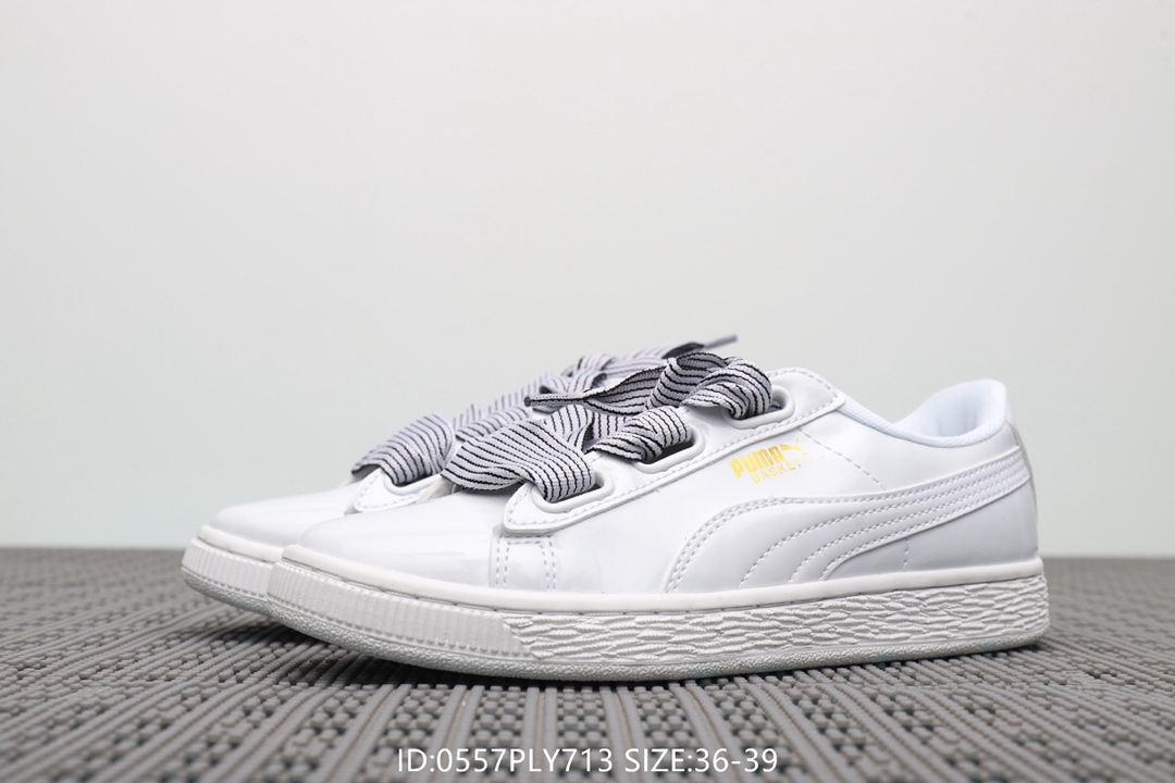 95彪马Puma Suede Classic Archive 女款 蝴蝶结丝带休闲百搭板鞋