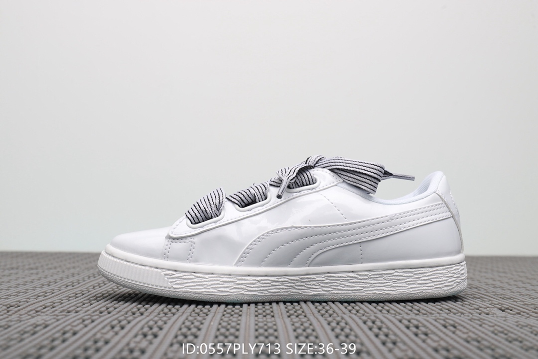 95彪马Puma Suede Classic Archive 女款 蝴蝶结丝带休闲百搭板鞋