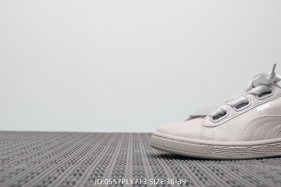 95彪马Puma Suede Classic Archive 女款 蝴蝶结丝带休闲百搭板鞋