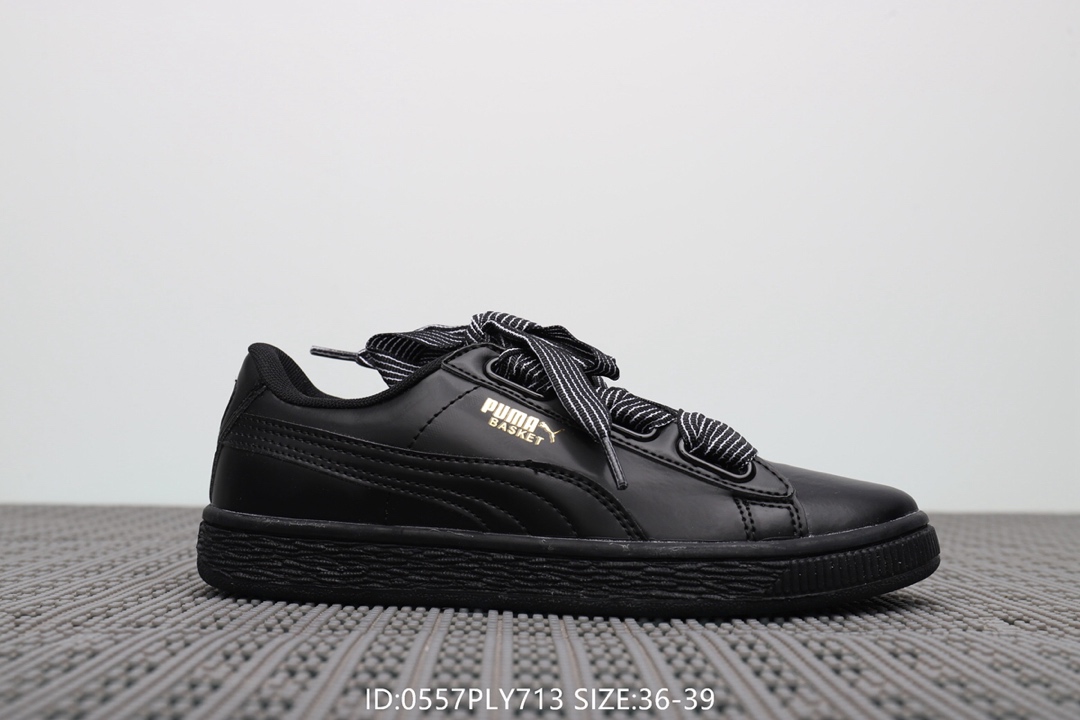 95彪马Puma Suede Classic Archive 女款 蝴蝶结丝带休闲百搭板鞋