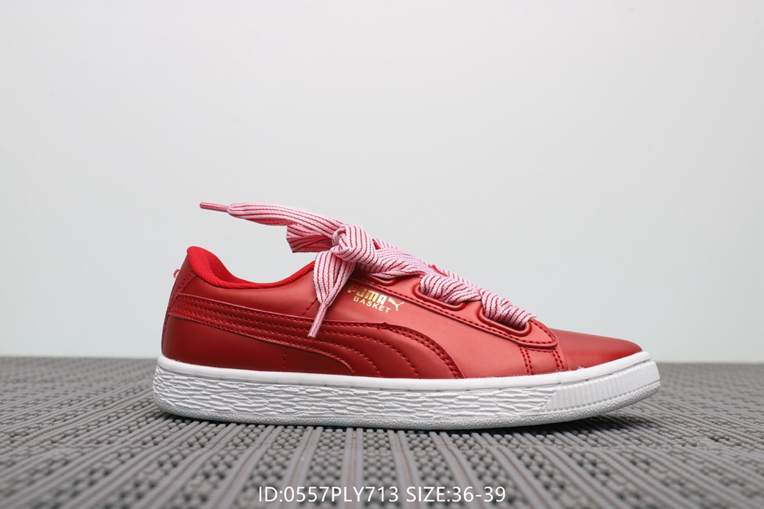 95彪马Puma Suede Classic Archive 女款 蝴蝶结丝带休闲百搭板鞋