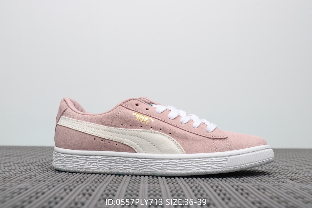 95彪马Puma Suede Classic Archive 女款 蝴蝶结丝带休闲百搭板鞋