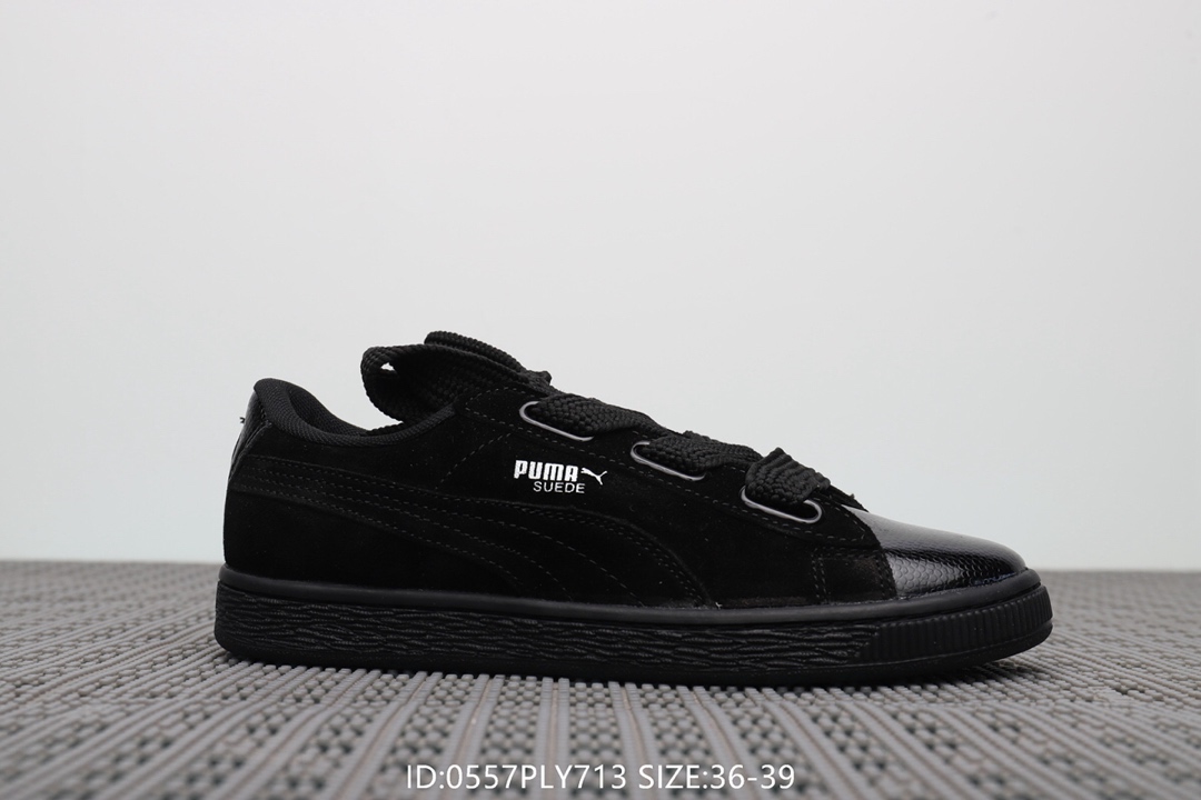 95彪马Puma Suede Classic Archive 女款 蝴蝶结丝带休闲百搭板鞋