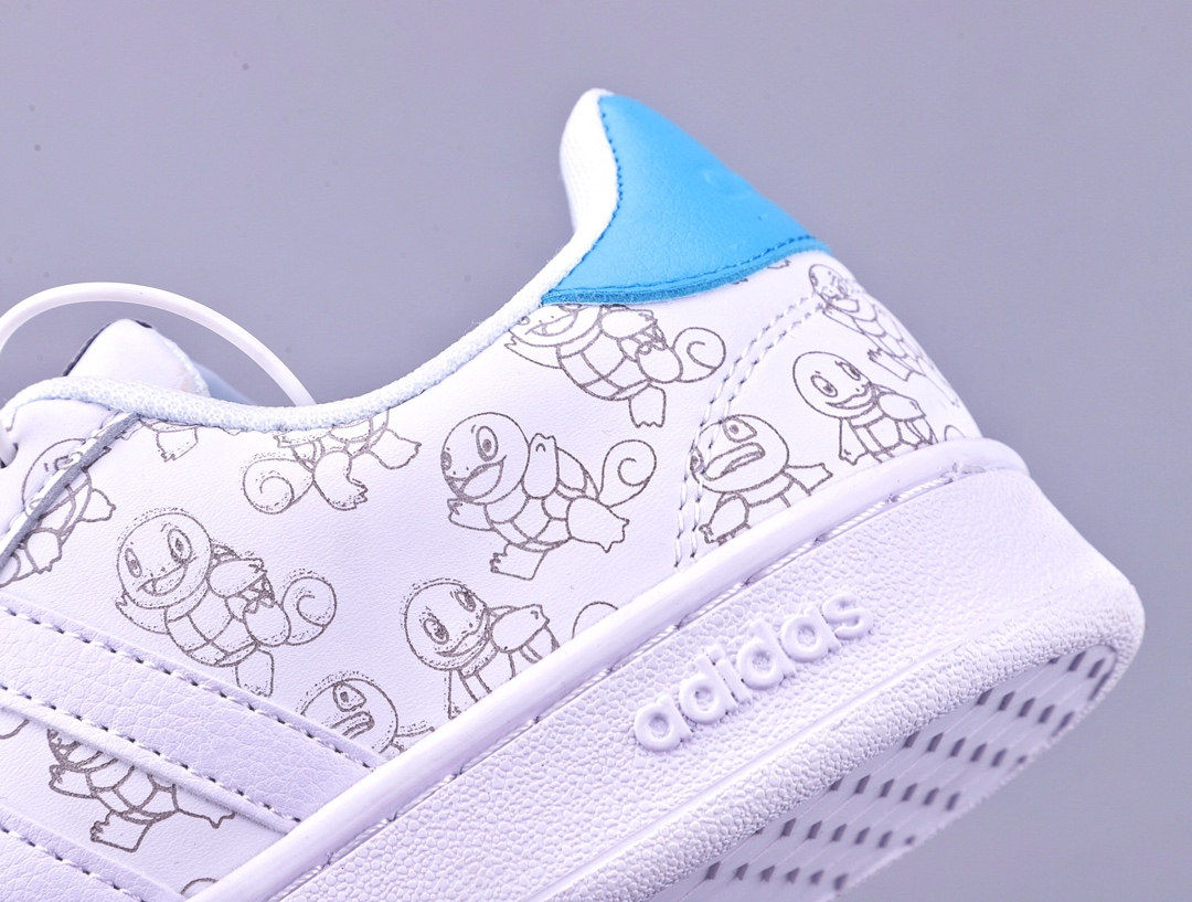 170升级原盒版本 宝可梦 Pokémon x adidas neo ADVANTAGE重磅联名 Squirtle杰尼龟 水晶蓝 EG2195