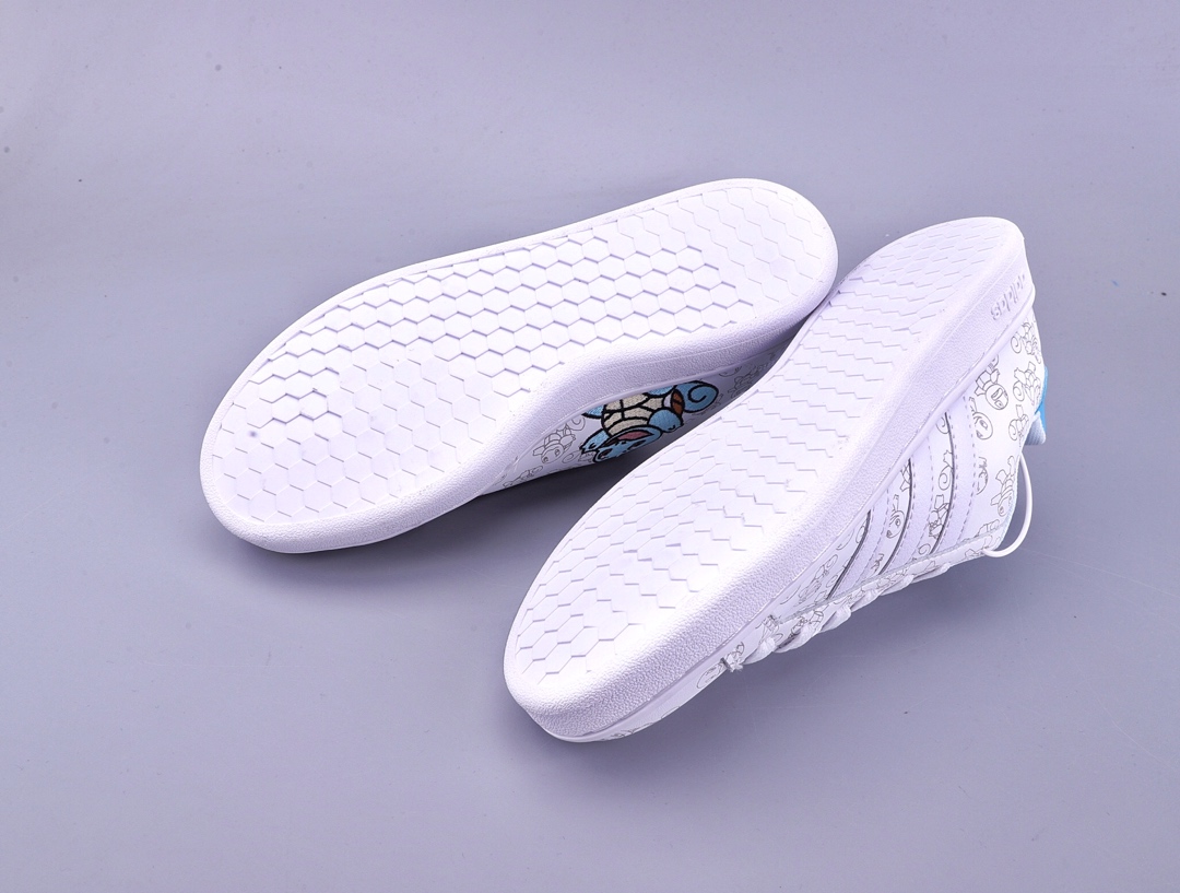 170升级原盒版本 宝可梦 Pokémon x adidas neo ADVANTAGE重磅联名 Squirtle杰尼龟 水晶蓝 EG2195