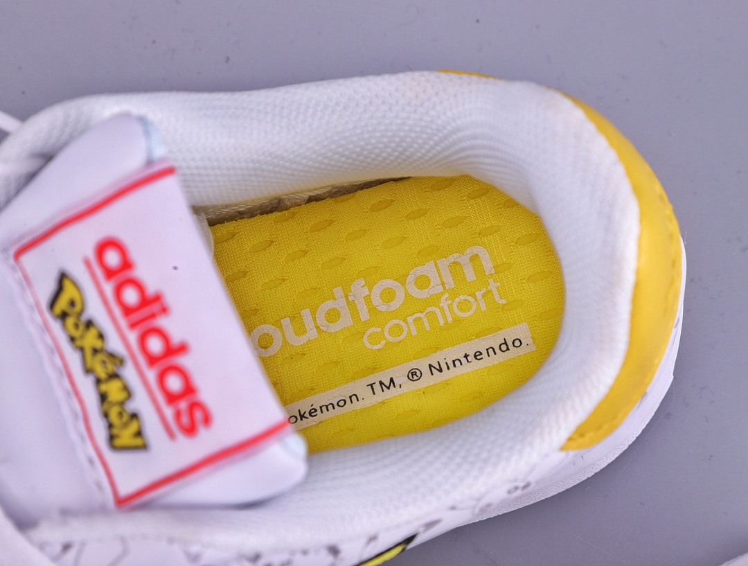170升级原盒版本 宝可梦 Pokémon x adidas neo ADVANTAGE重磅联名 皮卡丘 PIKACHU 闪电黄 EG2196