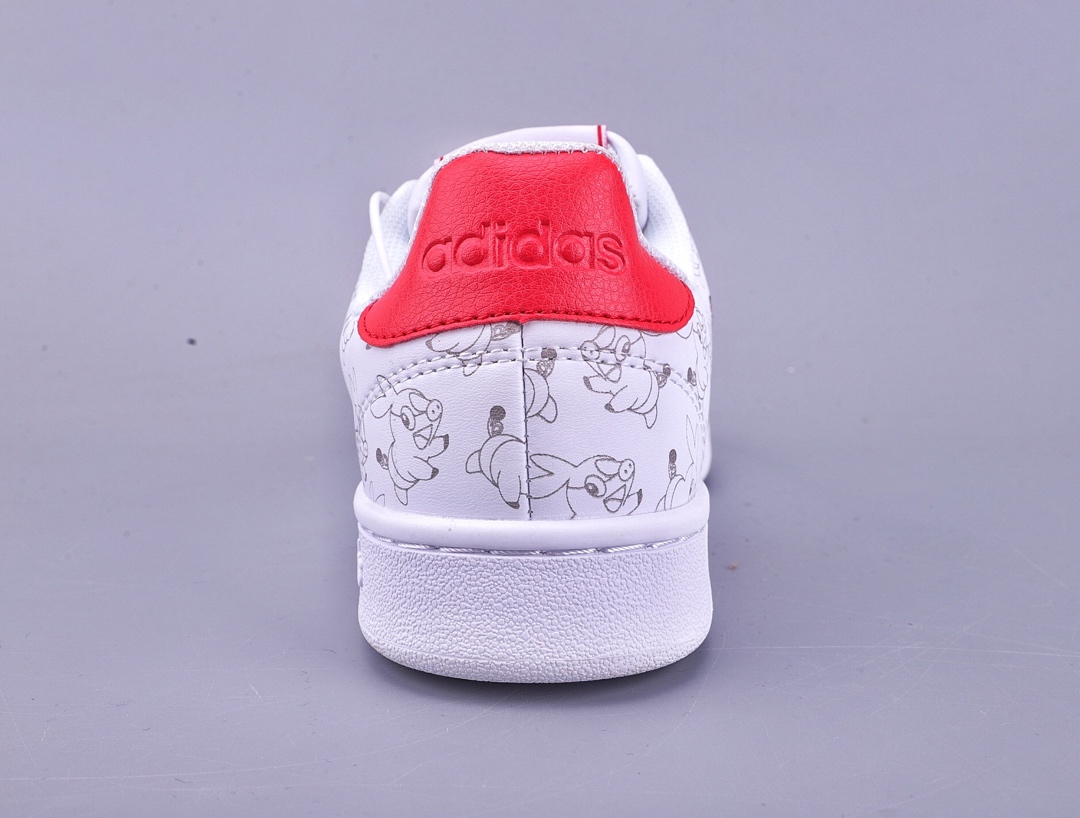 170Pokemon x Adidas NEO 宝可梦神奇宝贝联名 EG2197“Tepig”红尾 暖暖猪 全鞋头层皮