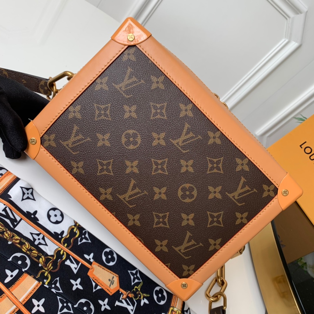 Louis Vuitton LV Soft Trunk Top
 Handbags Messenger Bags Yellow Resin M44478