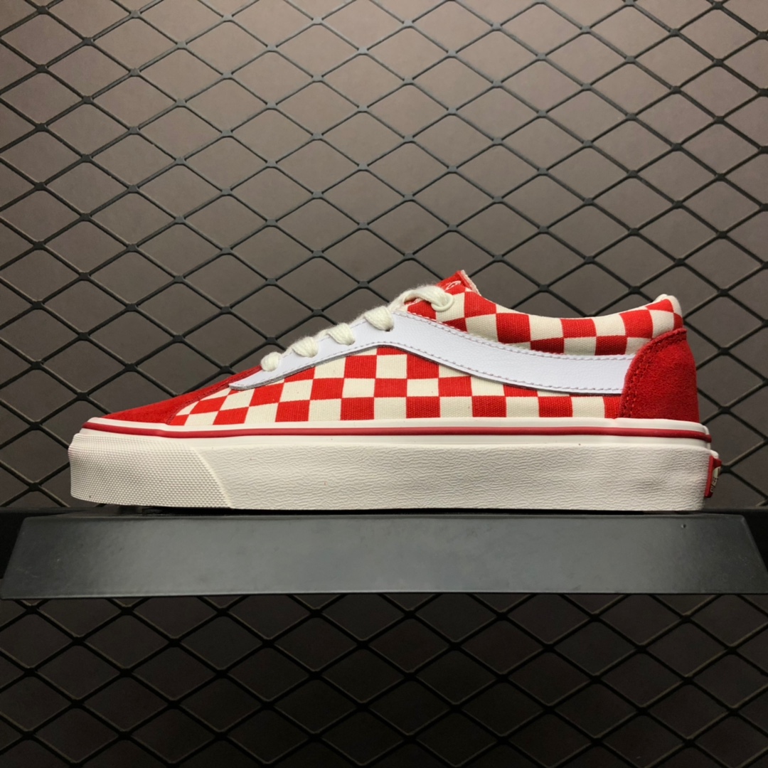 160硫化版本全新配色“白红棋盘格子”安纳海姆工厂系列！Vans Authentic 44 DX系列帆布硫化板鞋