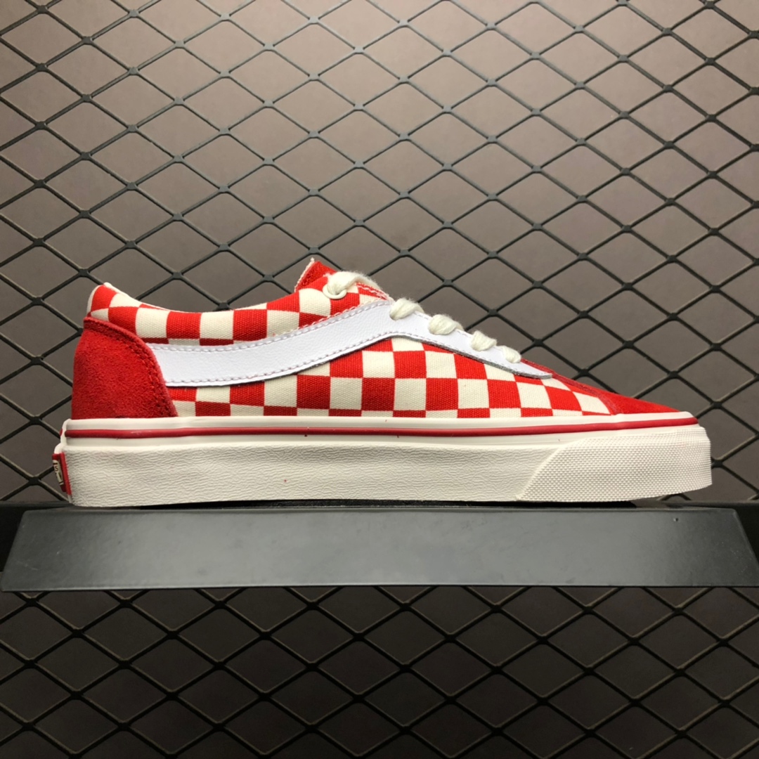 160硫化版本全新配色“白红棋盘格子”安纳海姆工厂系列！Vans Authentic 44 DX系列帆布硫化板鞋