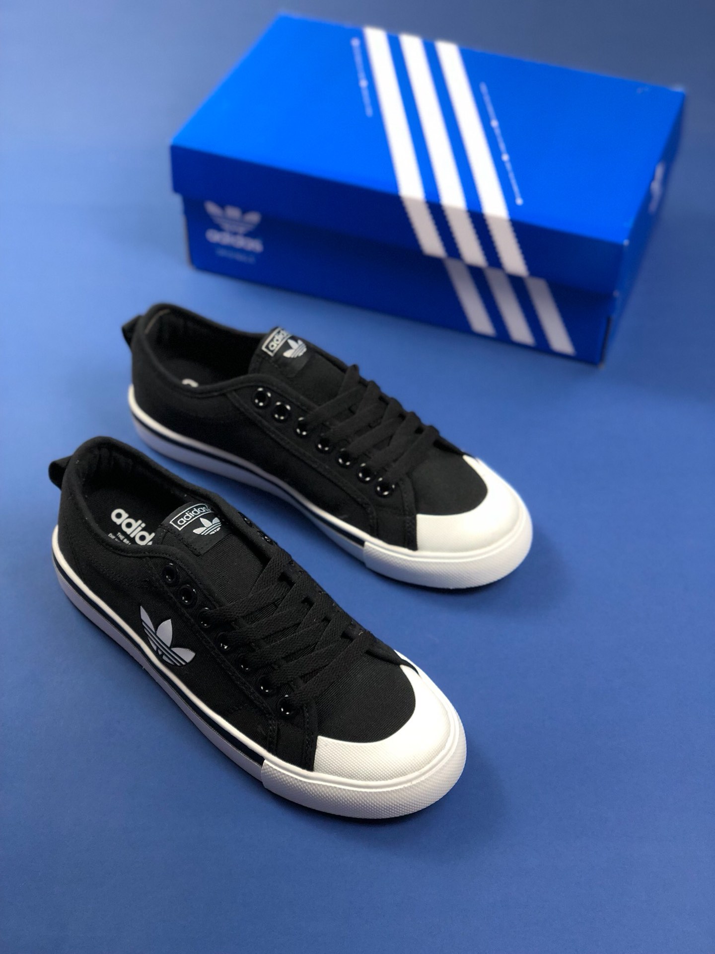 120 夏日新品 原楦开发 三叶草Adidas Nizza Blanc Bordeaux LO二代半截式包胶头 三叶草经典帆布板鞋情侣休闲鞋