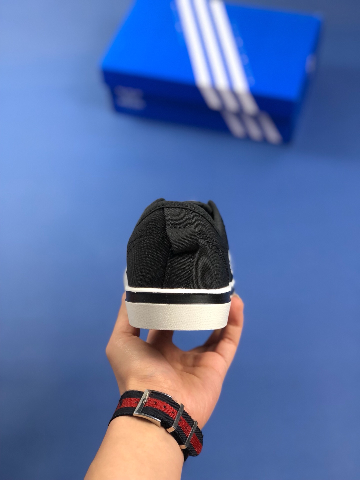 120 夏日新品 原楦开发 三叶草Adidas Nizza Blanc Bordeaux LO二代半截式包胶头 三叶草经典帆布板鞋情侣休闲鞋