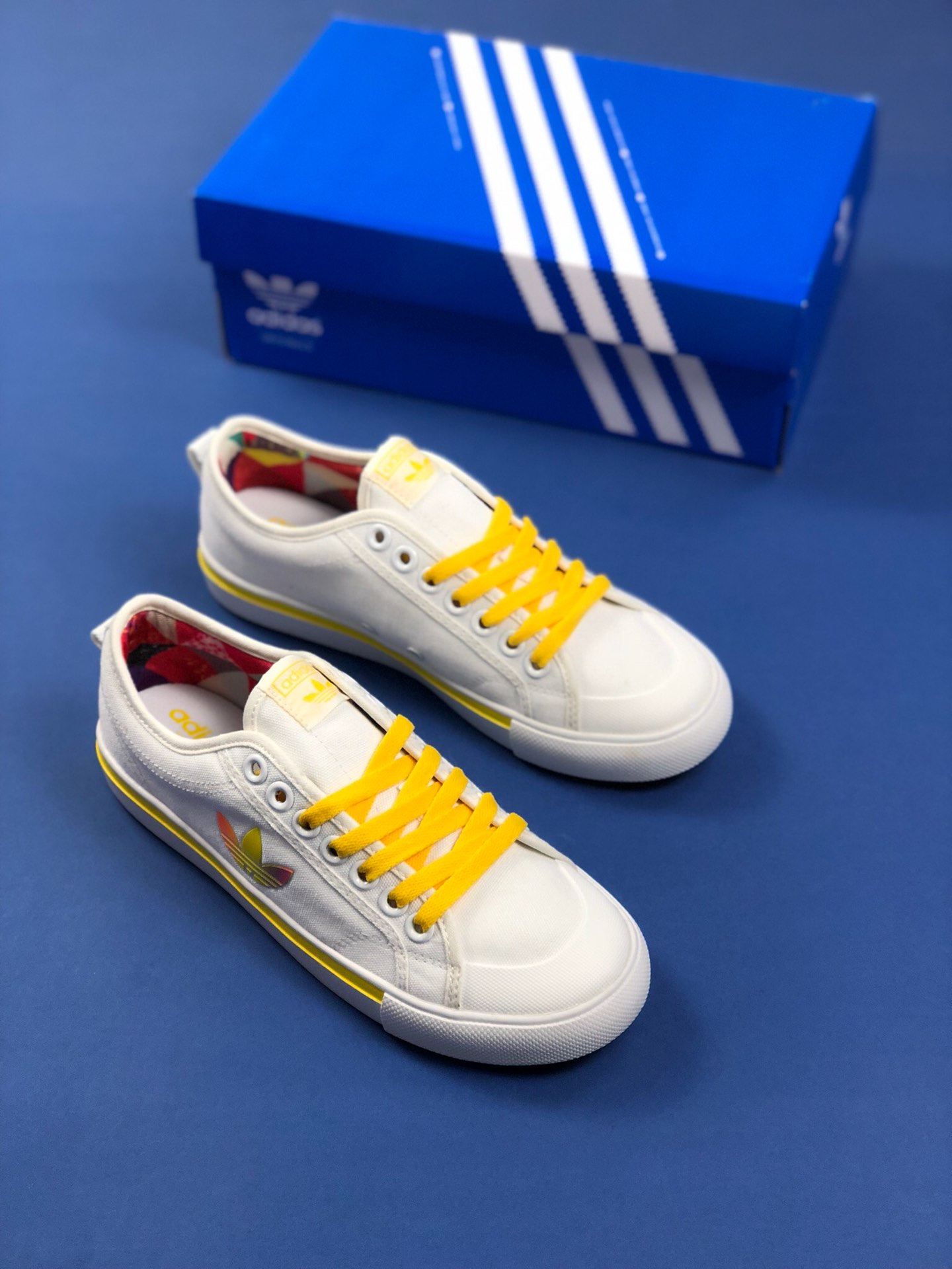 120 夏日新品 原楦开发 三叶草Adidas Nizza Blanc Bordeaux LO二代半截式包胶头 三叶草经典帆布板鞋情侣休闲鞋