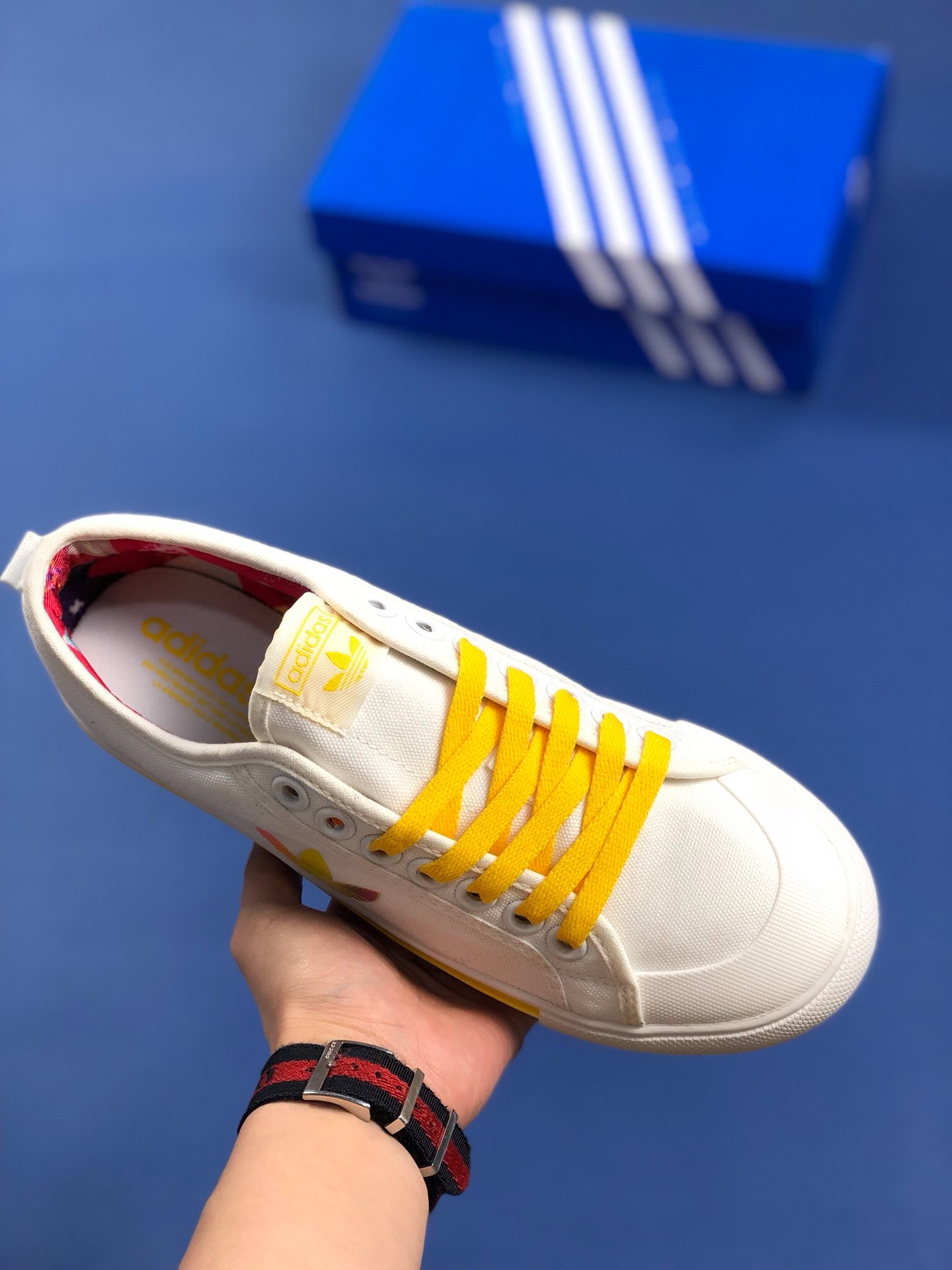 120 夏日新品 原楦开发 三叶草Adidas Nizza Blanc Bordeaux LO二代半截式包胶头 三叶草经典帆布板鞋情侣休闲鞋