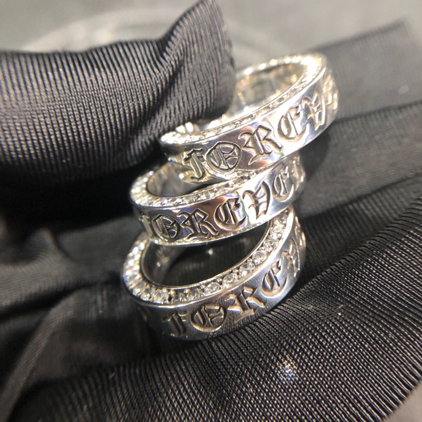 Chrome Hearts 品质chrome hearts 镶石forever 永恒戒指