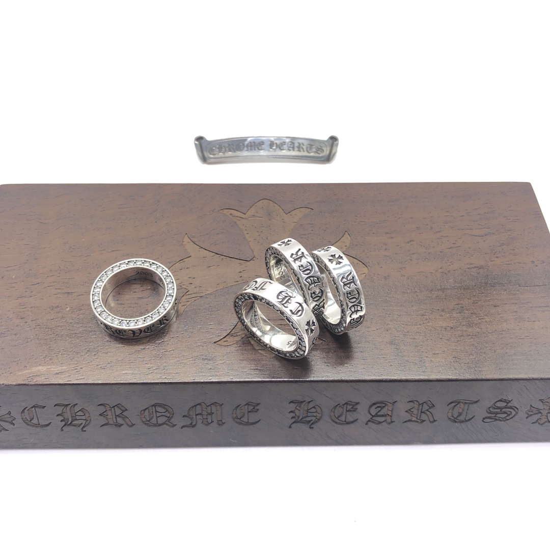 Chrome Hearts 品质chrome hearts 镶石forever 永恒戒指