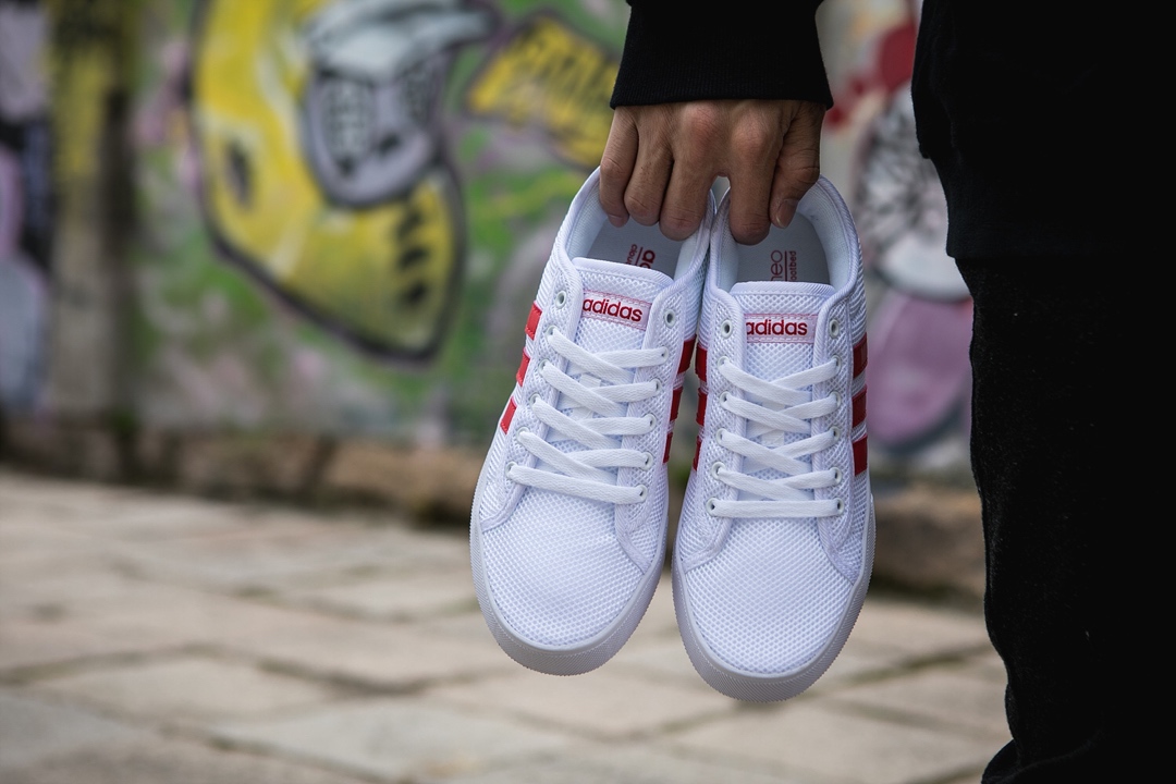 100 真标半码 Adidas阿迪达斯双面大网 男女鞋2019夏季新款运动鞋透气休闲鞋小白板鞋